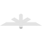 Ekena Millwork Kennewick Architectural Grade PVC Gable Bracket, 48"W x 14"H x 2"D x 4"F, 7/12 Pitch GBP048X14X0204KEN00 - alternate 4